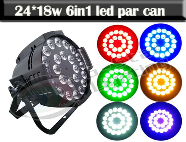 24x18w RGBWA_UV 6IN1 LED Par Can Light_ led stage lights_ led par lights
